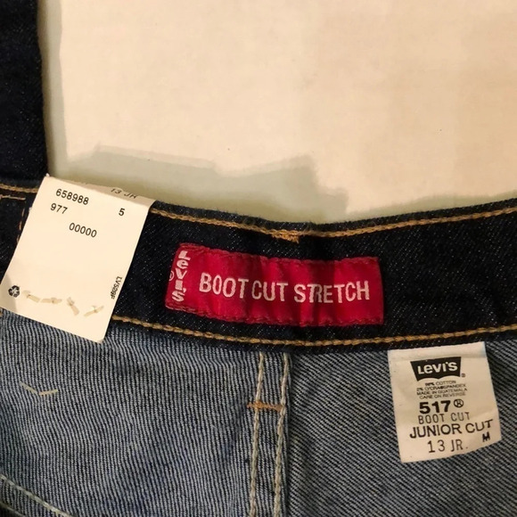 Levi's NWT 517 Bootcut Blue Jeans Junior Size 13 - Picture 3 of 3